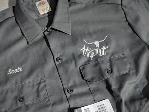 Shirt embroidery